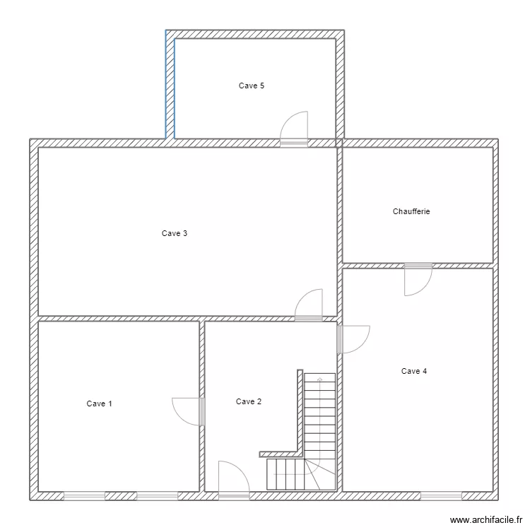 Preaux Sous-sol. Plan de 
