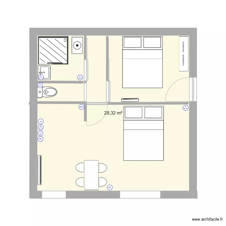 galere. Plan de galere. Plan de