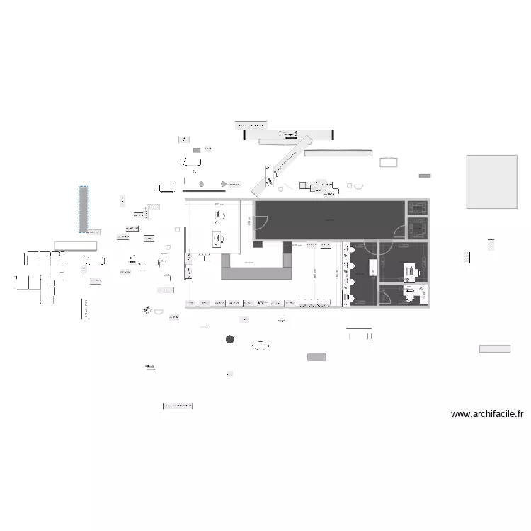 PLAN boutique avec cellule voyage1. Plan de PLAN boutique avec cellule voyage1. Plan de