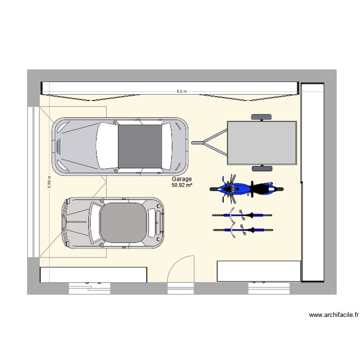 La cagouille 2 Garage. Plan de 0 pièce et 0 m2