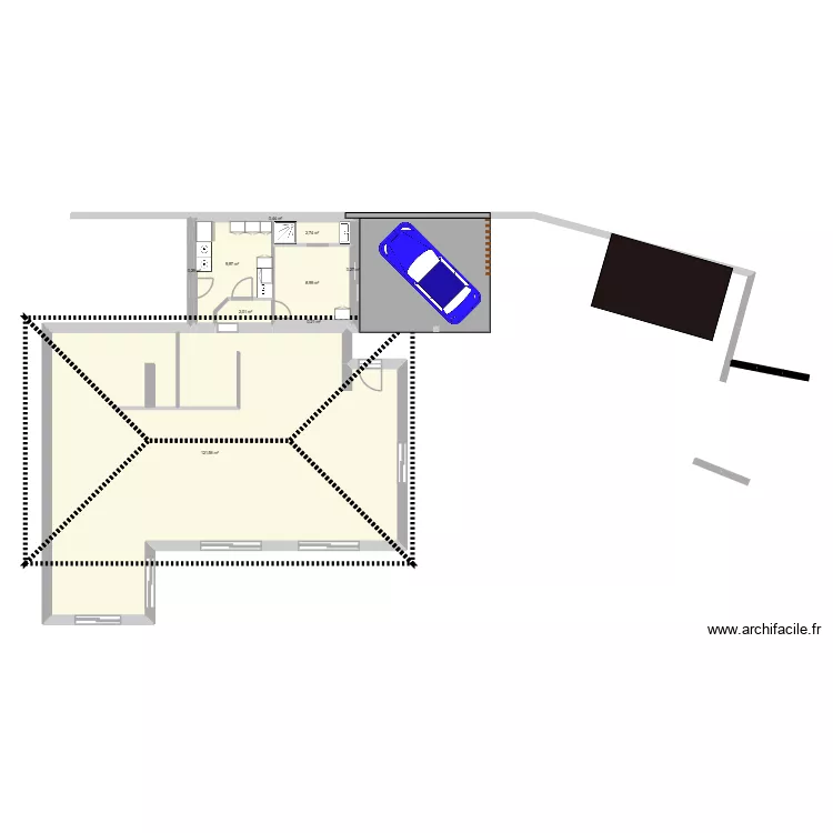 Projet 2. Plan de 9  et 146 m²