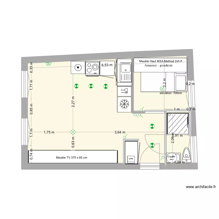 la breche aux loups éléctricité. Plan de 2 et 28 m² la breche aux loups éléctricité. Plan de 2 et 28 m²