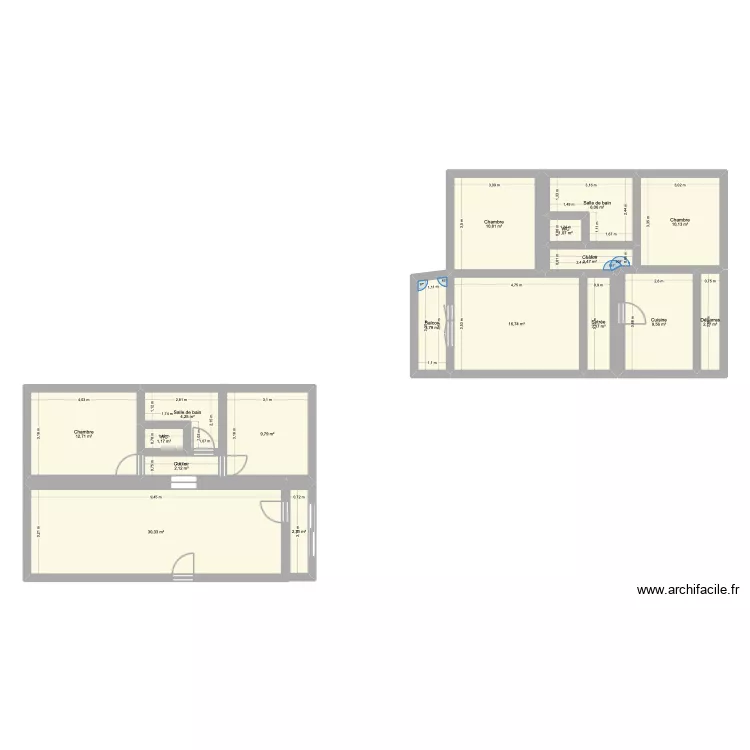 Appart. Plan de 17 Pièces et 129 m² Appart. Plan de 17 Pièces et 129 m²