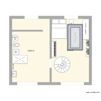 Chambre et SdB s-sol V1