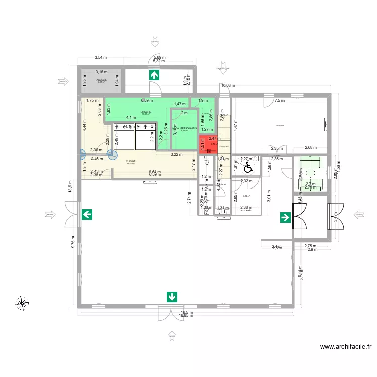 halte hotel. Plan de 