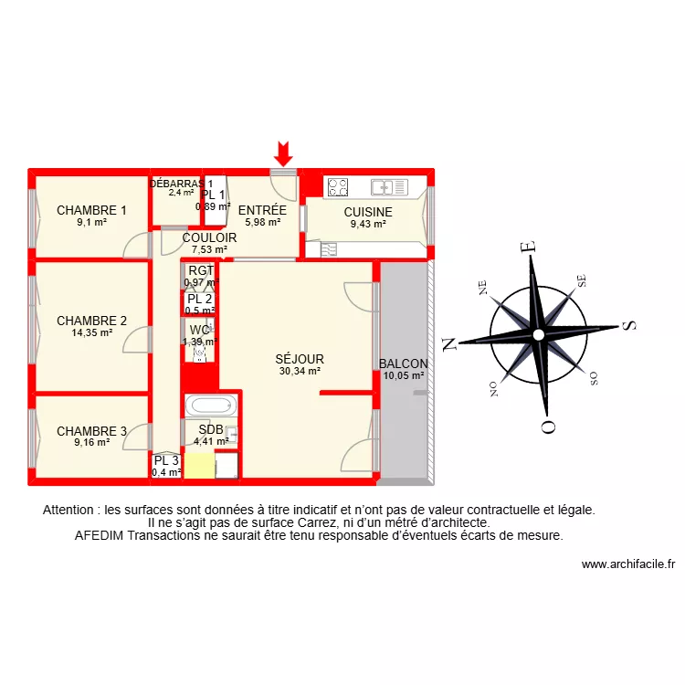BI 34061. Plan de 19 Pièces et 120 m² BI 34061. Plan de 19 Pièces et 120 m²