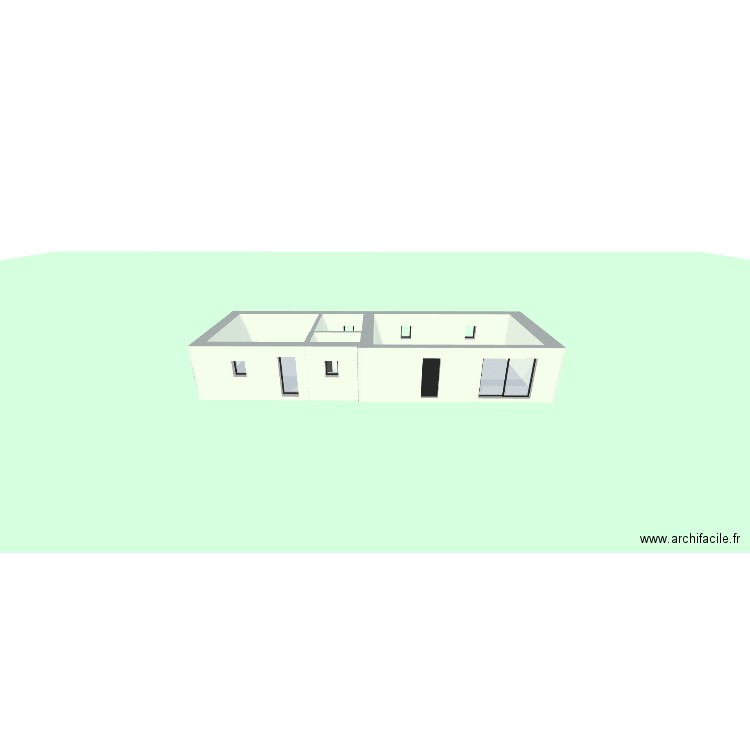 maison st hervé. Plan de 4 pièces et 69 m2
