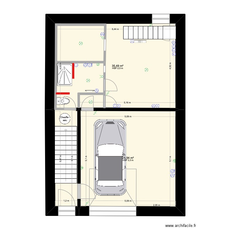 Plan électrique atelier 1. Plan de 14 pièces et 220 m2