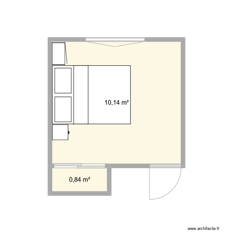 chambre Enzo. Plan de 0 pièce et 0 m2