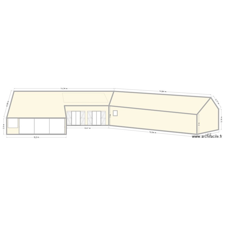 Sardet Francoise - ITE. Plan de 6 pièces et 176 m2