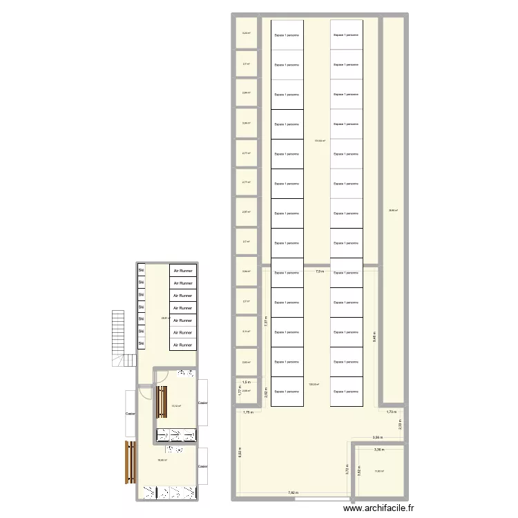 Local Vincennes. Plan de 