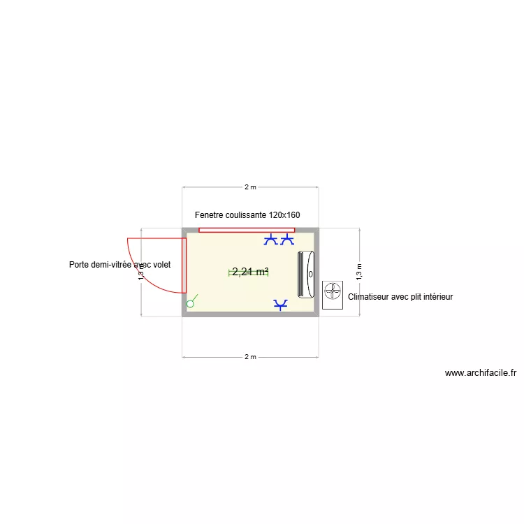 Veolia Fanny v2 guerite. Plan de 