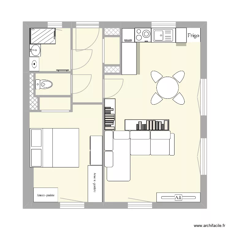 APPARTEMENT. Plan de 10  et 47 m²