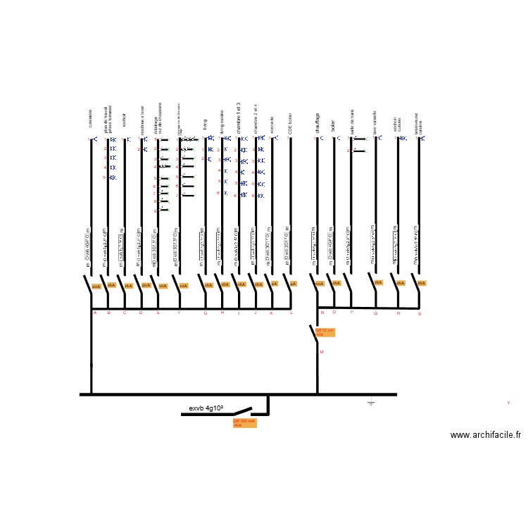 adrien cristelle coffret cablage. Plan de 0 pièce et 0 m2