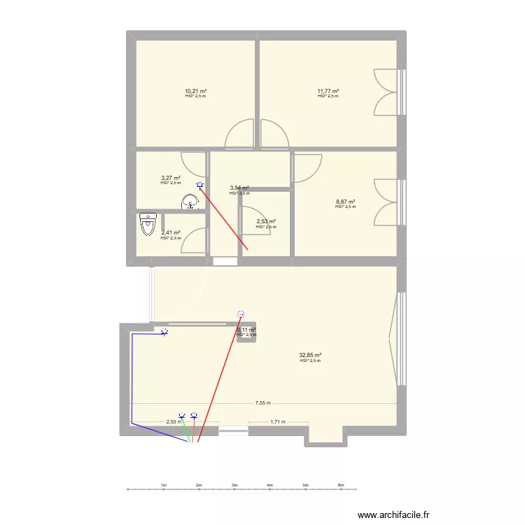 LEGTA 516 prises specifiques. Plan de 9 et 76 m² LEGTA 516 prises specifiques. Plan de 9 et 76 m²