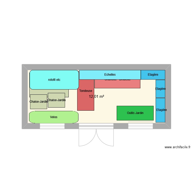 abri-garage. Plan de 0 pièce et 0 m2