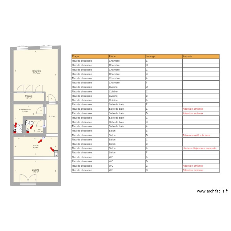 pdf. Plan de 7 pièces et 39 m2