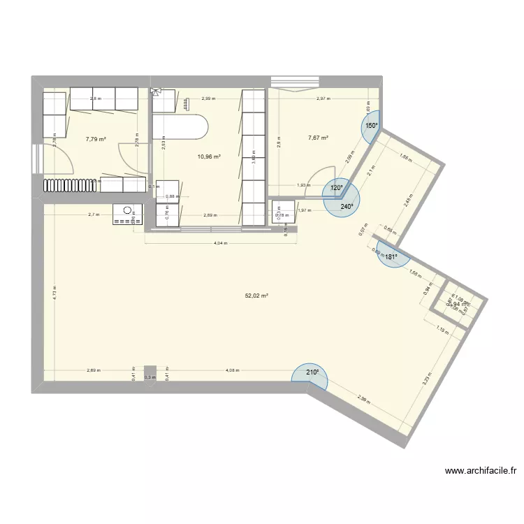 Maison Grisolles - A05. Plan de 5 et 79 m² Maison Grisolles - A05. Plan de 5 et 79 m²