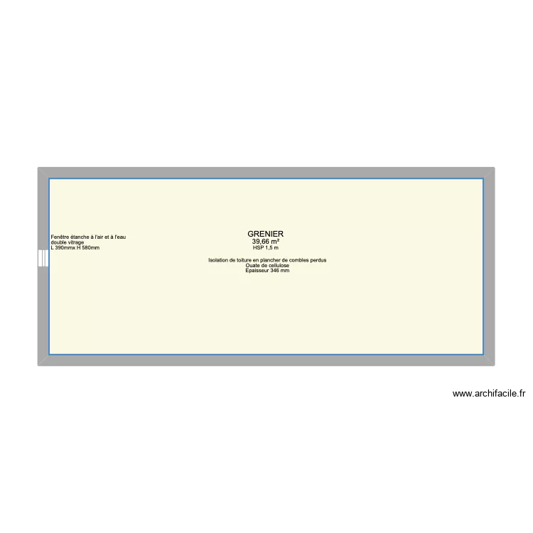 GRENIER après travaux -V2. Plan de GRENIER après travaux -V2. Plan de
