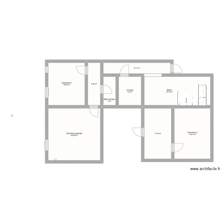 Plan appart. Plan de 0 pièce et 0 m2