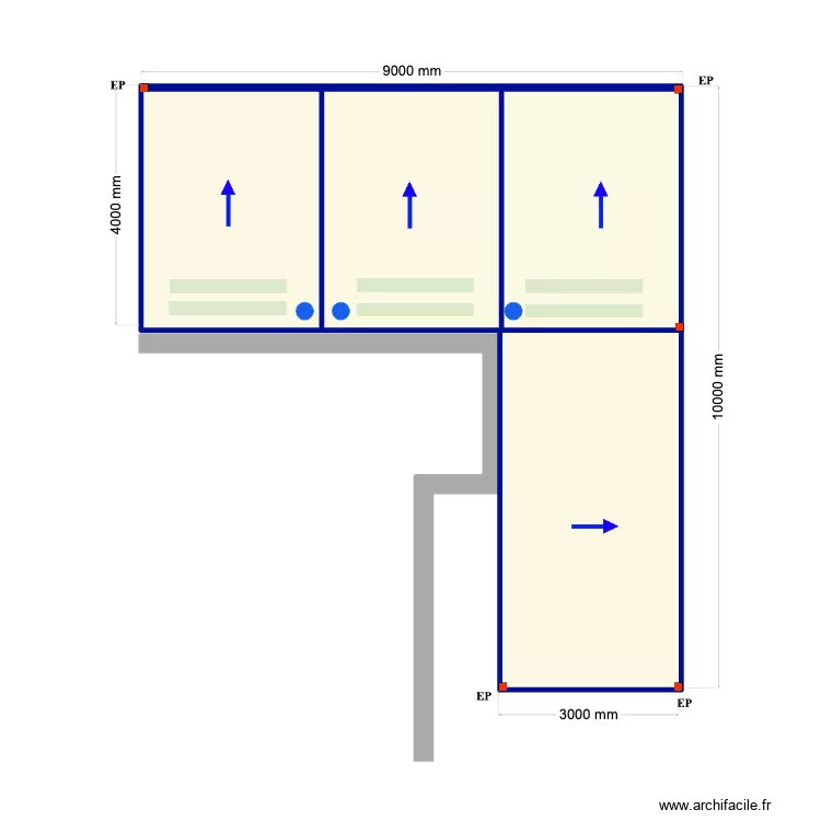 sacha krahe v2 250. Plan de 3  et 52 m²