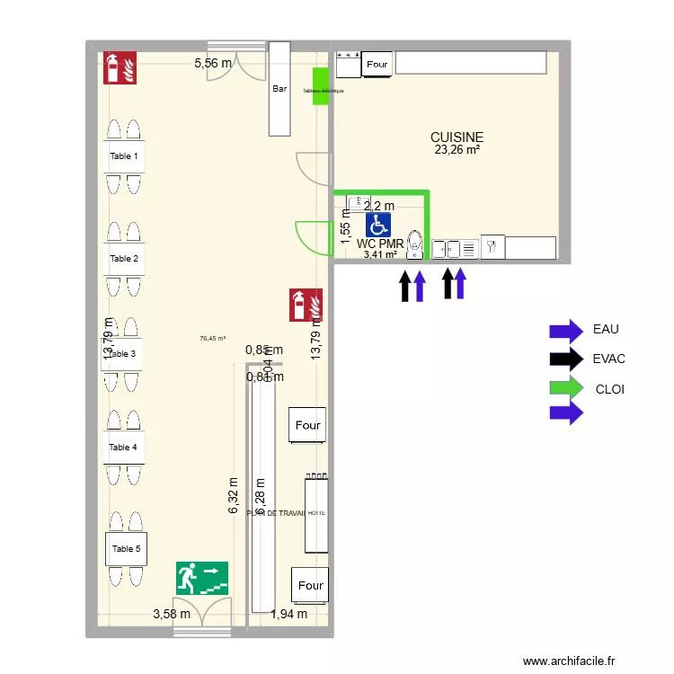 LOCAL PLAN MAIRIE. Plan de 3 et 103 m² LOCAL PLAN MAIRIE. Plan de 3 et 103 m²