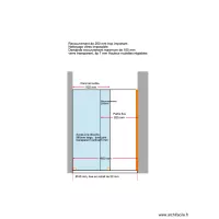 PORTE DOUCHE Verre / Recouvrement partie fixe