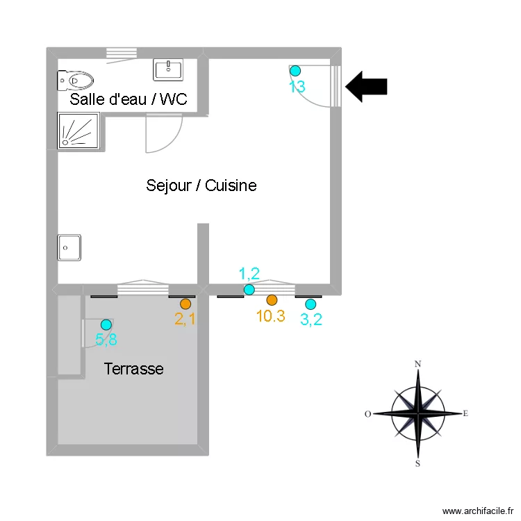 51618 GIORDANENGO Pb. Plan de 4  et 30 m²