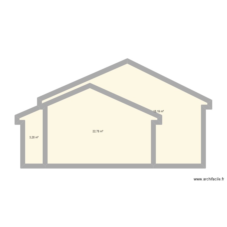 ajout garage. Plan de 0 pièce et 0 m2