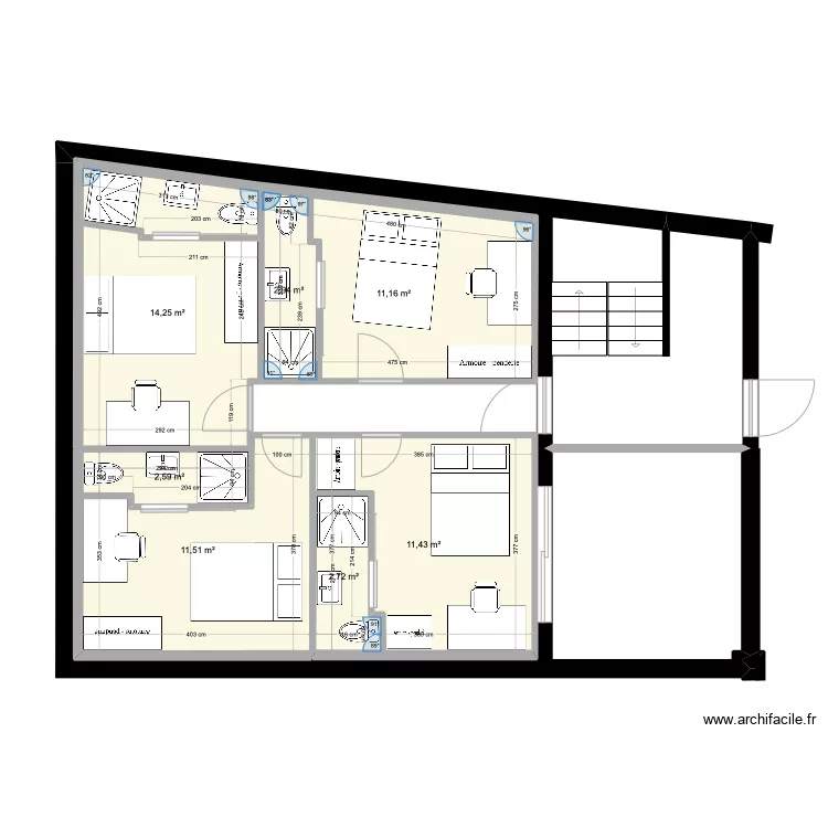 2&egrave;m G chambres/5. Plan de 
