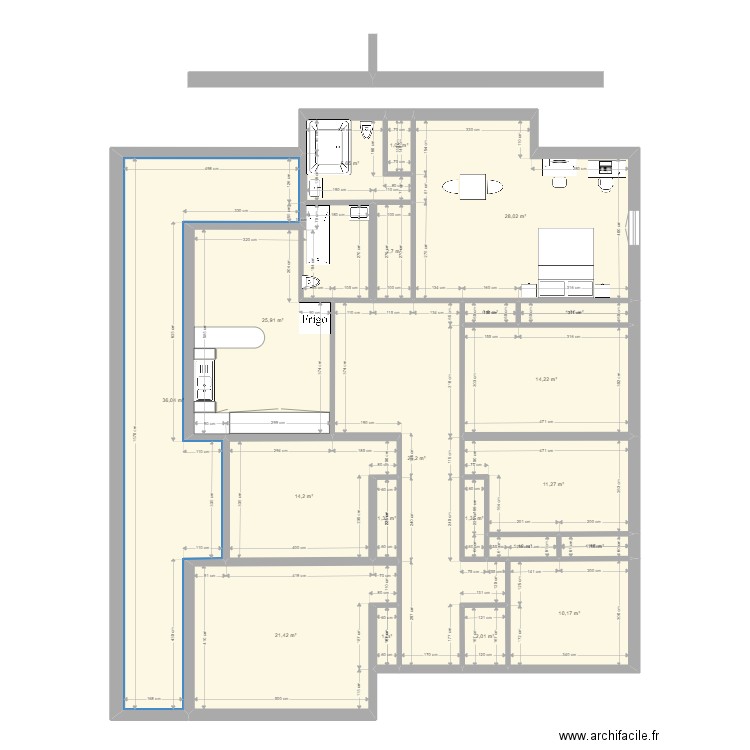 plan sidi salem garci3. Plan de 20 pièces et 208 m2