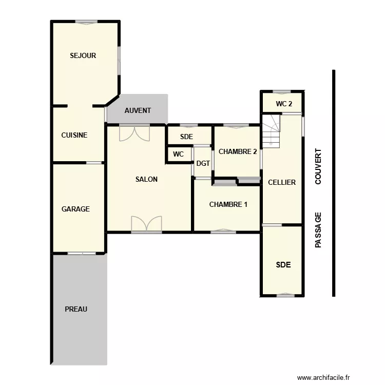 COLAS. Plan de 15  et 94 m²