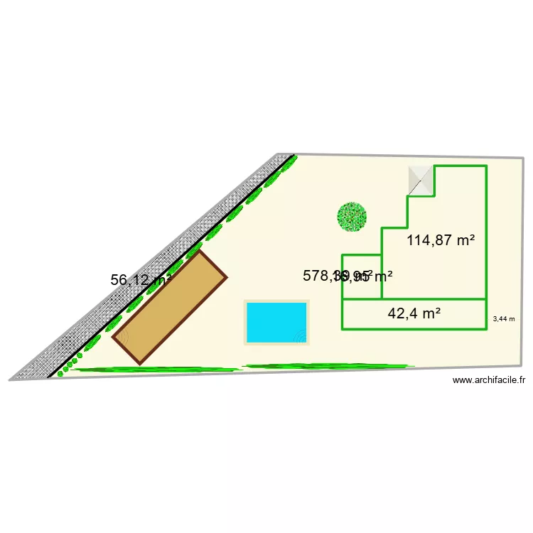 JESS ROSAL. Plan de 5 pièces et 992 m²