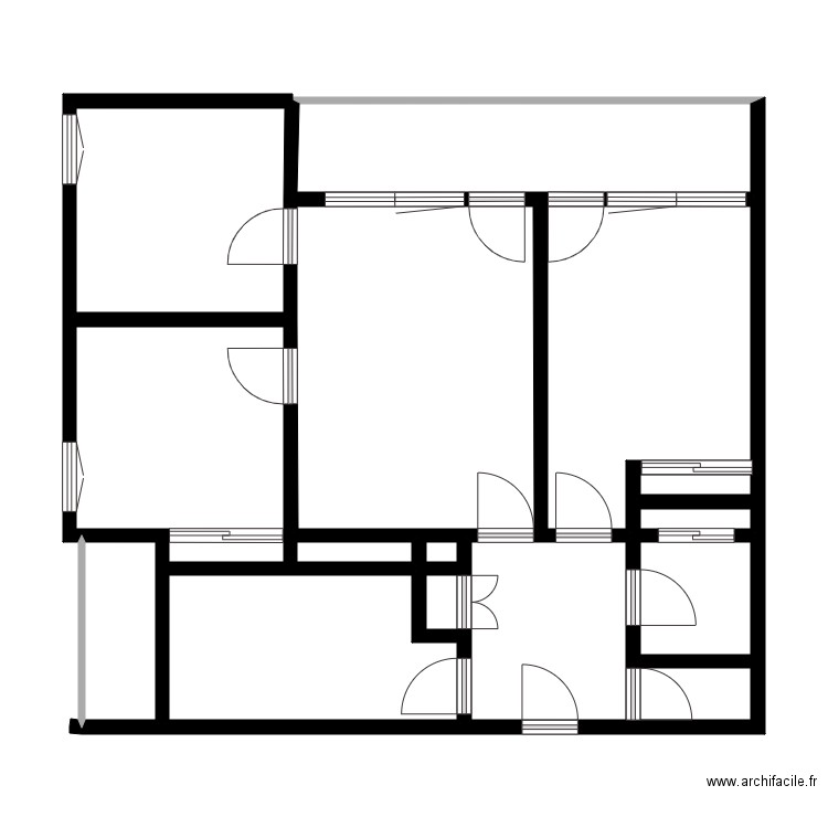 TINARD. Plan de 13 pièces et 75 m2