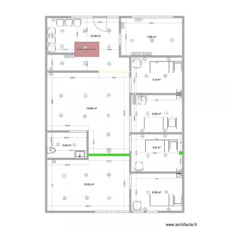 NOUVEAU PLAN ERP. Plan de 9 et 86 m² NOUVEAU PLAN ERP. Plan de 9 et 86 m²