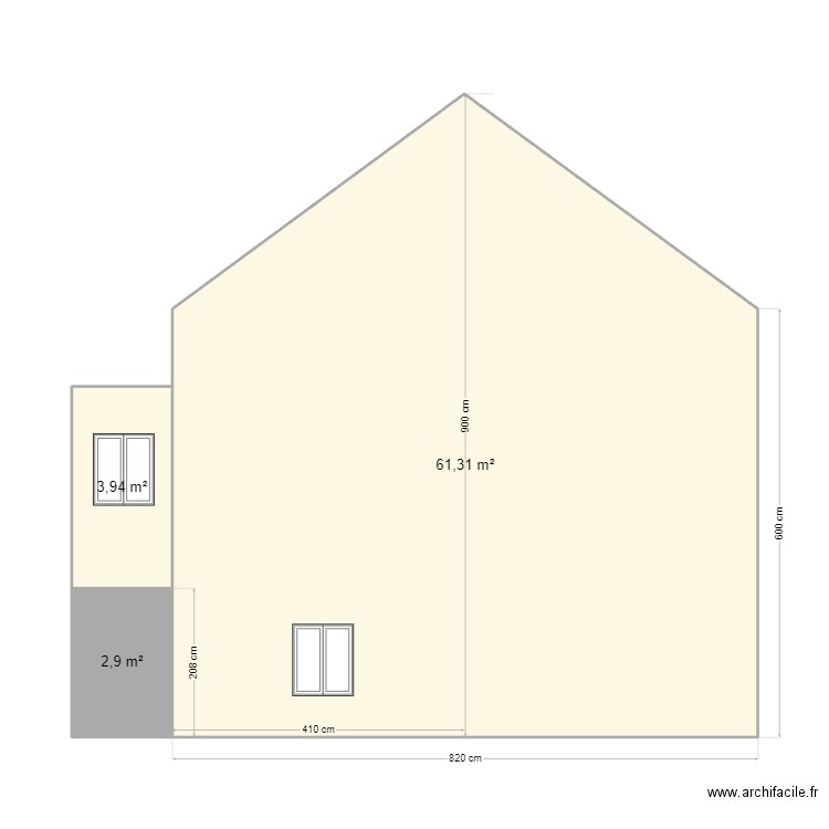 Charlot Carré. Plan de 0 pièce et 0 m2