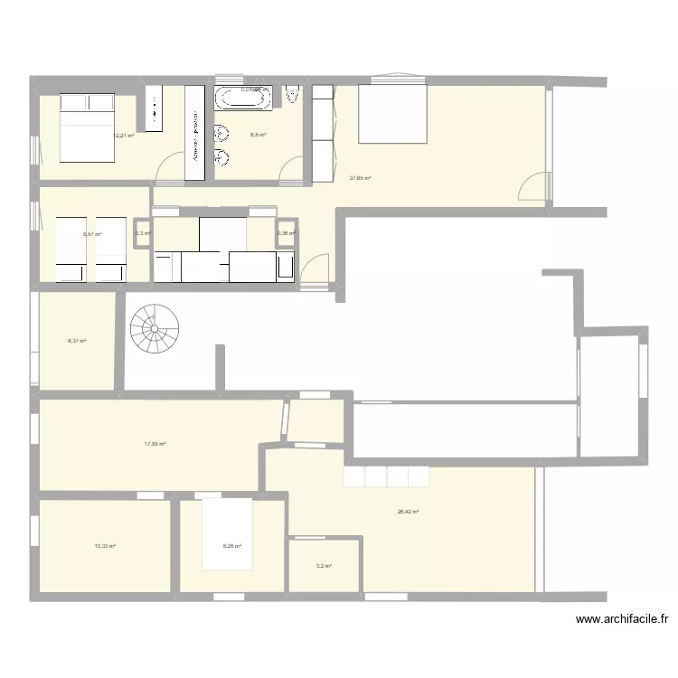 BERLICANT 71 m2 VLBG 2. Plan de 