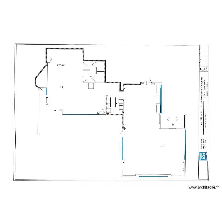 Plan agence vierge. Plan de 