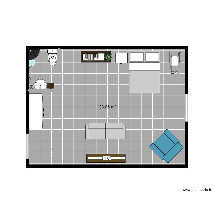 kiara.291. Plan de 1 pièce et 24 m2