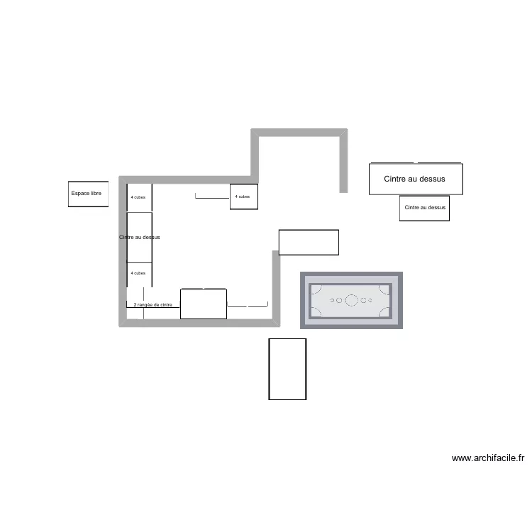 Walk in SR 4. Plan de 