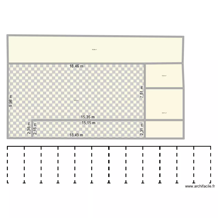 traffic plan. Plan de 4  et 314 m²
