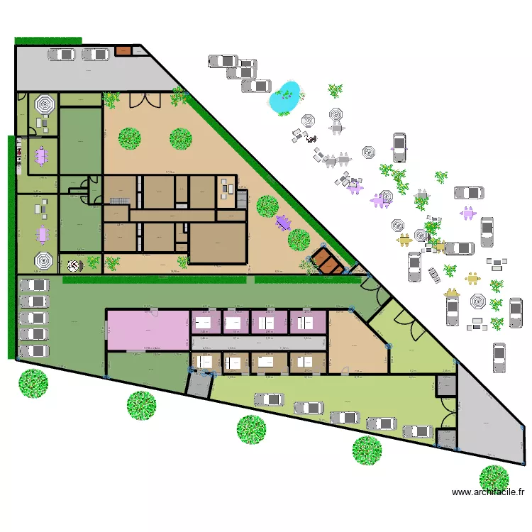 LOC COM / MAISON / APPARTS / LOC COM 2 101225B. Plan de 60  et 1888 m²