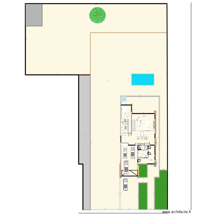 Plan villa 3 (Grand terrain)2. Plan de 16 pièces et -1504 m2
