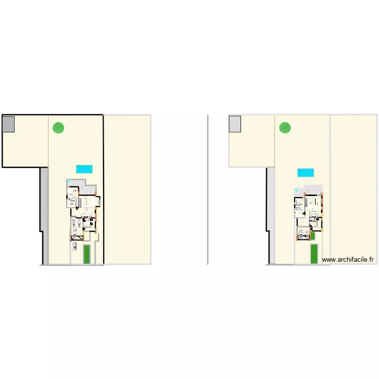 Plan villa 3 (Grand terrain)2. Plan de 29  et 9379 m²