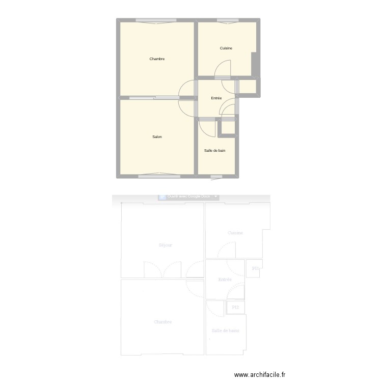 ViroTowerVide. Plan de 7 pièces et 44 m2