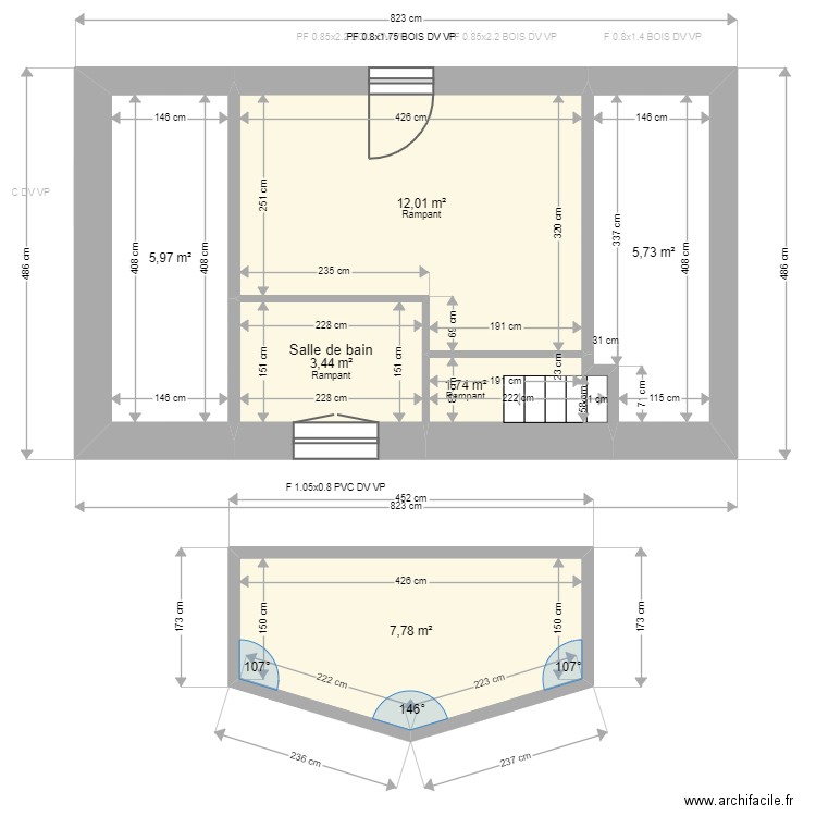 ML23053901-. Plan de 15 pièces et 132 m2