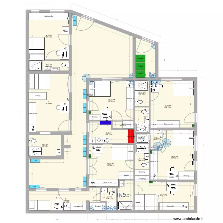 Saint-agne RDC final V1. Plan de 18 et 206 m² Saint-agne RDC final V1. Plan de 18 et 206 m²