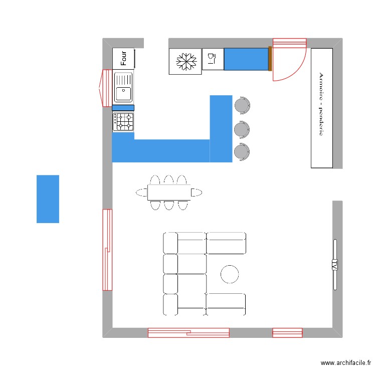 séjour. Plan de 0 pièce et 0 m2