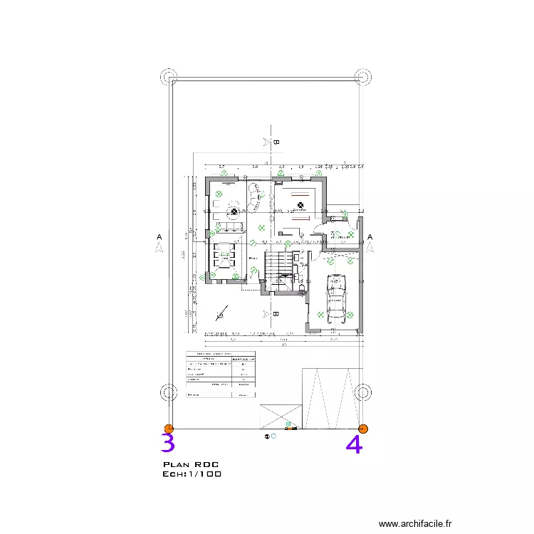 lampe rdc nidal. Plan de 