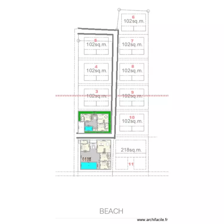 SILATAO 2. Plan de 20 Pièces et 376 m²